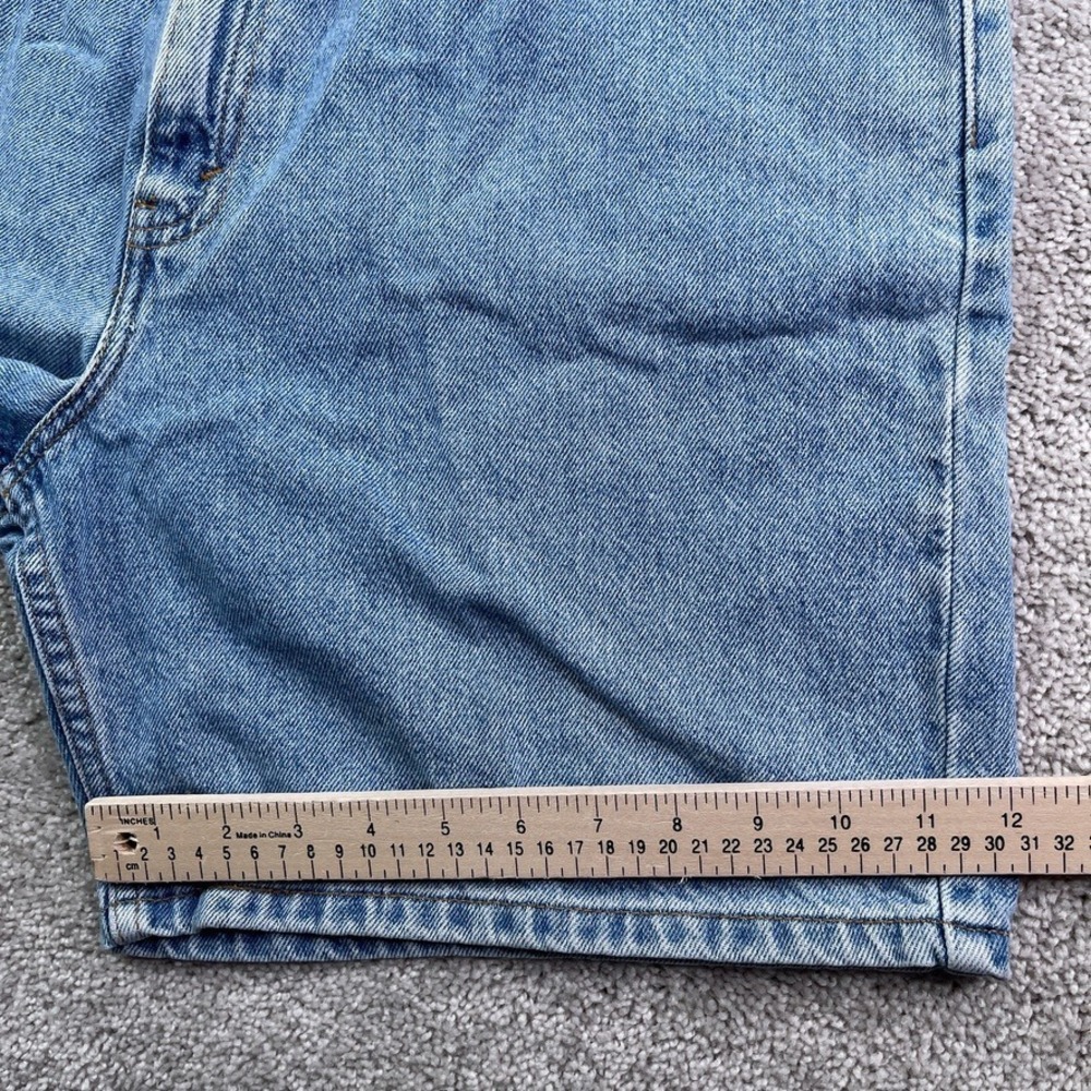 Vintage Levis Shorts Womens 14 Blue 950 Relaxed High Waist Mom Cotton Denim Y2K - Picture 9 of 11